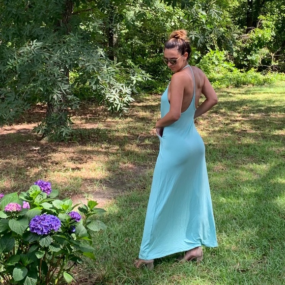 Blissed Apparel Dresses & Skirts - Maxi Dress With Open Back